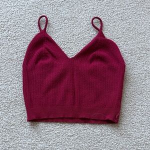 SHEIN Deep Red Knit Camisole